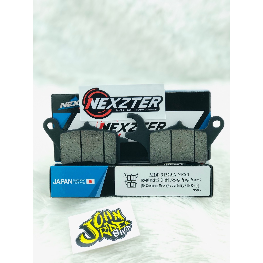 ผ้าเบรคNEXZTER 3132AA รถรุ่น LEADหน้า,Giorno-combi,Click110-125,Scoopy-i,Zoomer-x ดิสก์,Moove ดิสก์