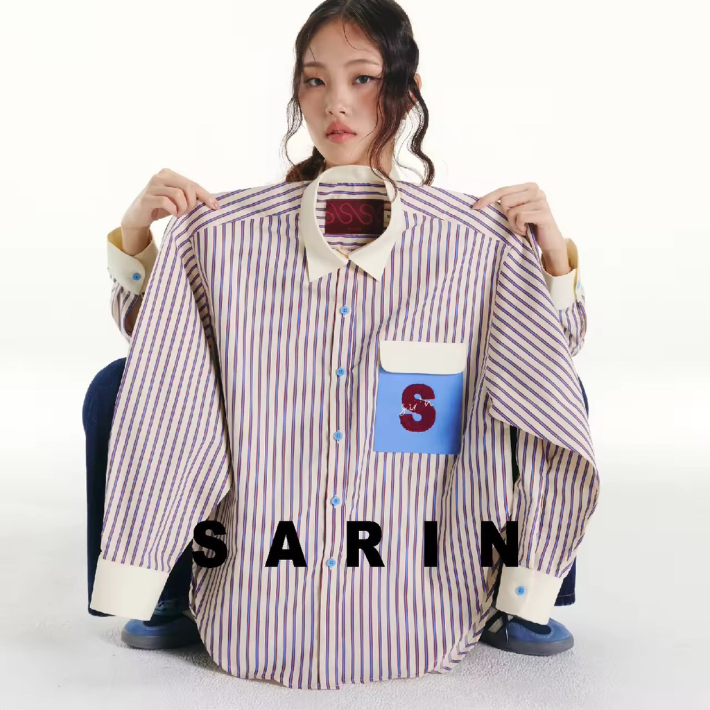 Sarin puipui shirt 2 size S สีhotel blue ของใหม่ในแพค