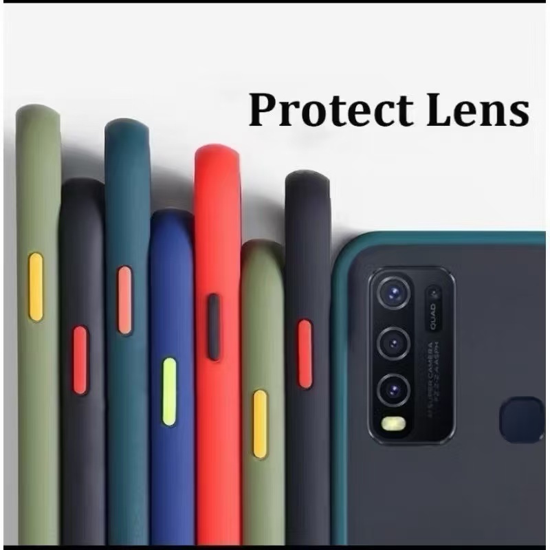 เคสผิวด้าน ตรงรุ่น Vivo Y21 Y21T Y33S Y33T Y22 Y22S Y35 Y20 Y20S Y20I Y12A Y12S Y11 Y12 Y12 Y17 Y15 Y02S Y16เคสกันกล้อง