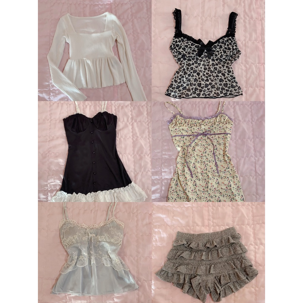 23/10/25🍒 coquette เสื้อผ้าไปคาเฟ่ น่ารักๆ🍒🌸💕