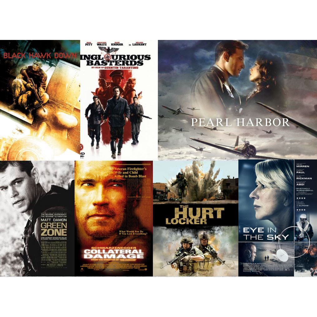 Flash Drive 64Gb World War Films Vol.1 Pearl Harbor_Black Hawk Down_Inglourious Basterds 1080p & 4K