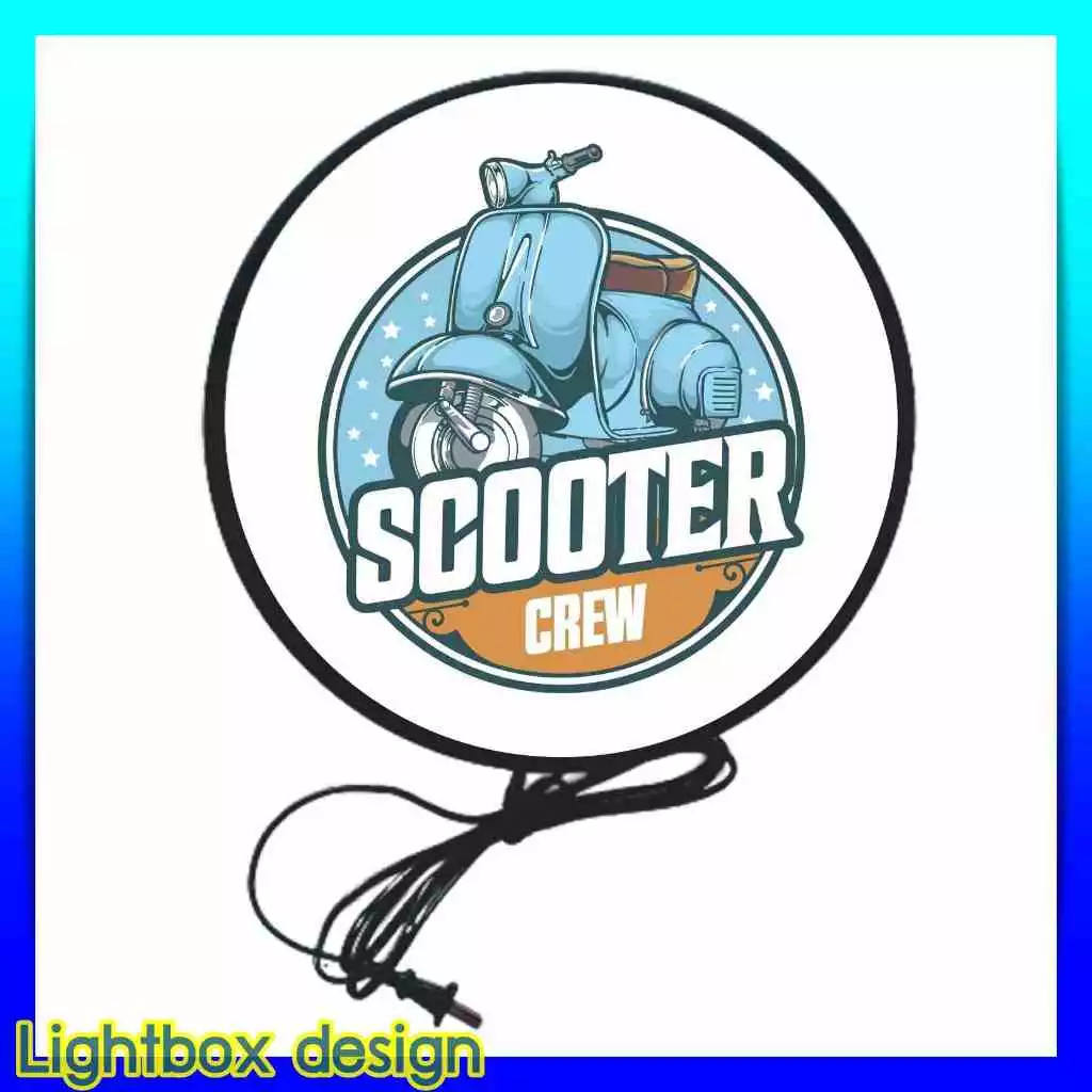ป้ายไฟ LED โลโก้ Vespa ป้ายแต่งร้าน ด้านเดียว ขนาด 30-40 ซม. thumbnail 9