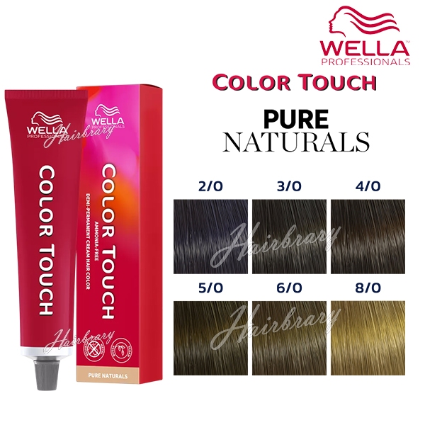 *เฉดสี Pure Naturals* เวลล่า โปรเฟสชั่นแนล คัลเลอร์ ทัช Wella Professionals Color Touch 60g. Pure Na