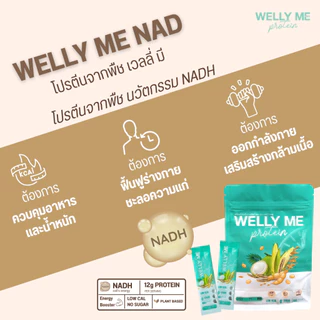 [รวมโปรซองพกพา 200 กรัม] Welly Me Nad โปรตีนพืช