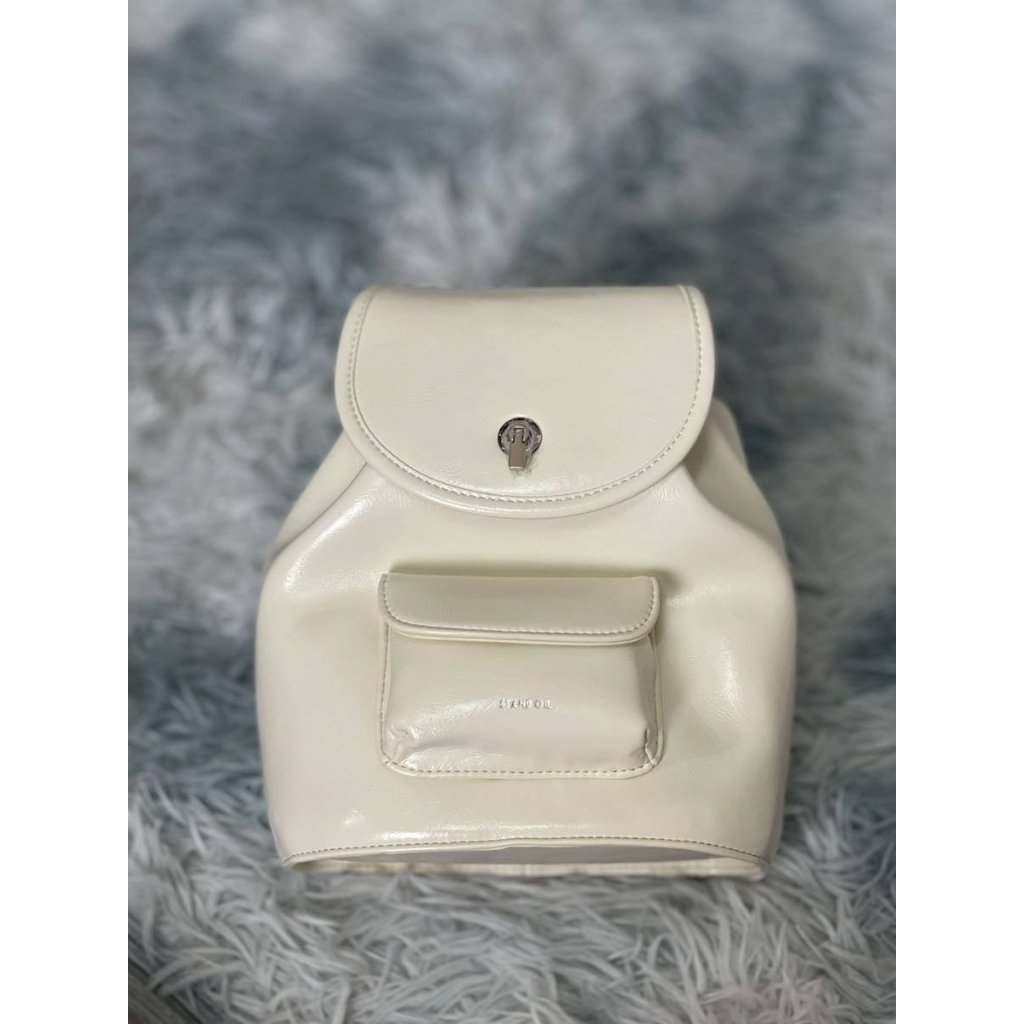 Stand Oil Ditto Backpack – 디토 백팩 (Black, Silver, Cream, Canvas Black, Canvas Cream, Red Wine, Choco Brown) – โปรปัง