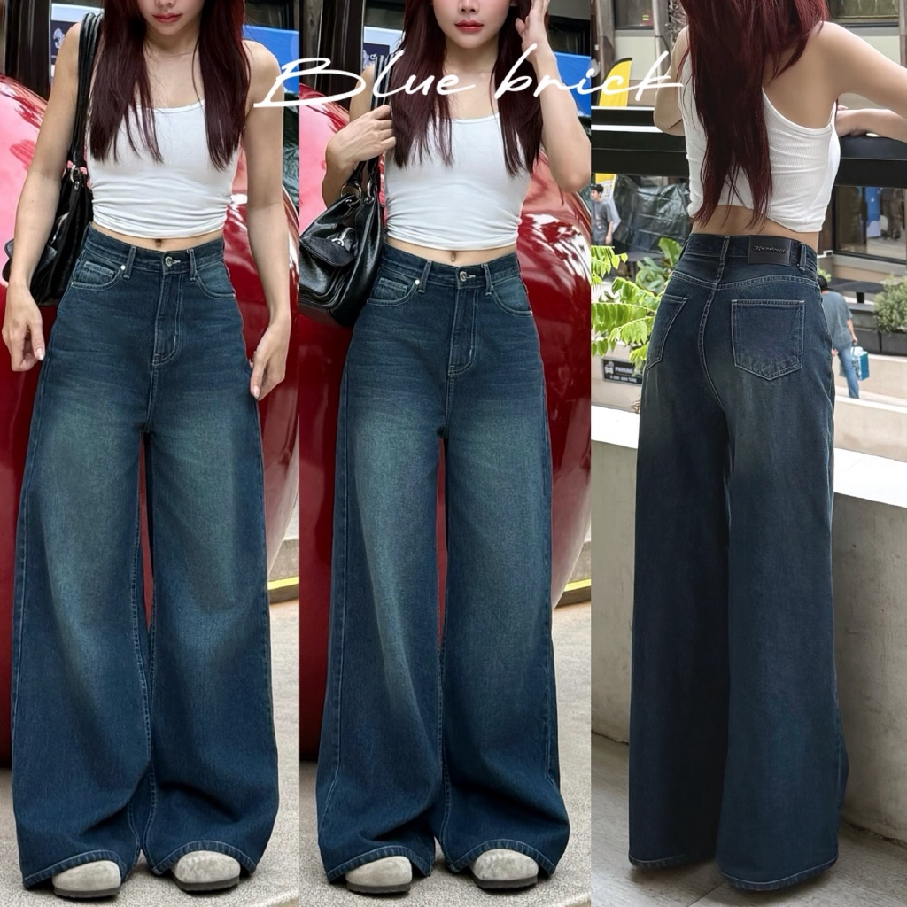 SEPTEMBER ME - Blue Brick Jeans กางเกงยีนส์ทรง Baggy