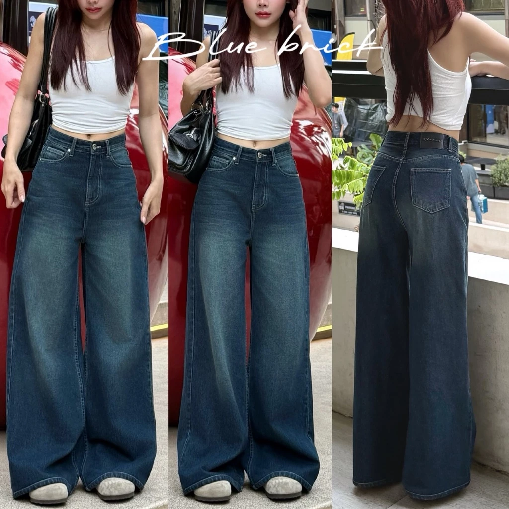 SEPTEMBER ME - Blue Brick Jeans กางเกงยีนส์ทรง Baggy