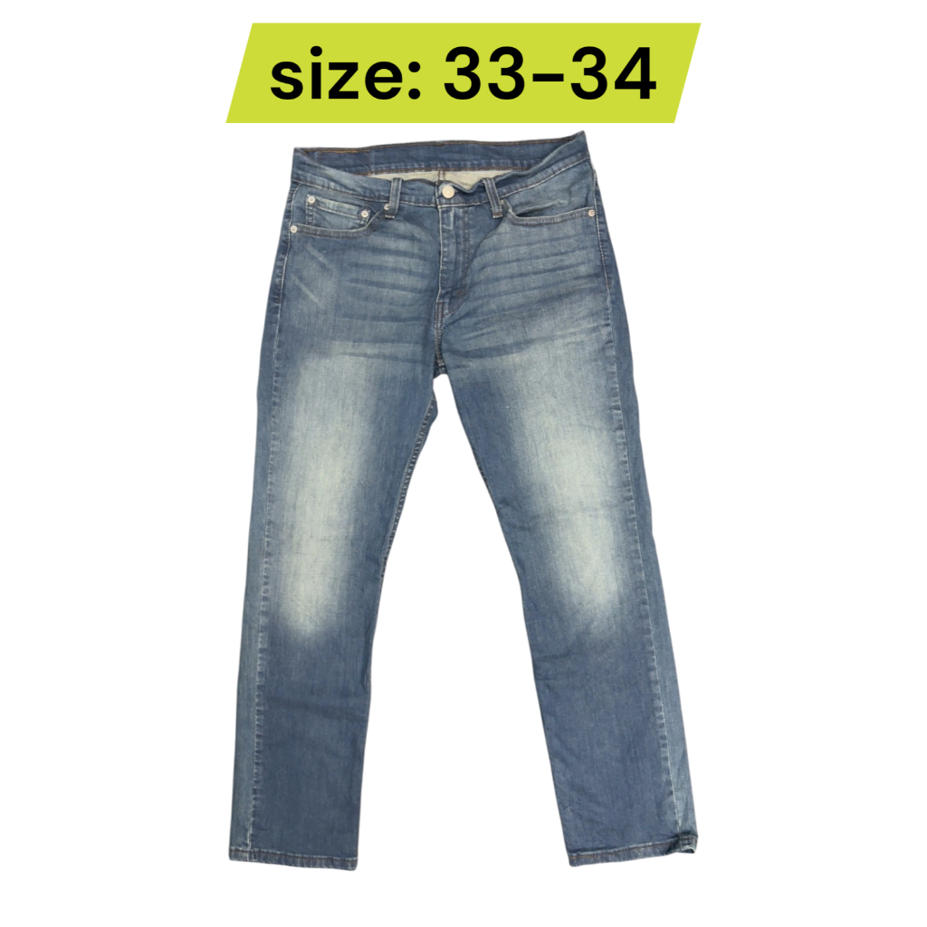 กางเกงยีนส์ ลีวาย 511 เอว33-34 ยาว 39.5 ขา 7 มือสอง รหัสs33