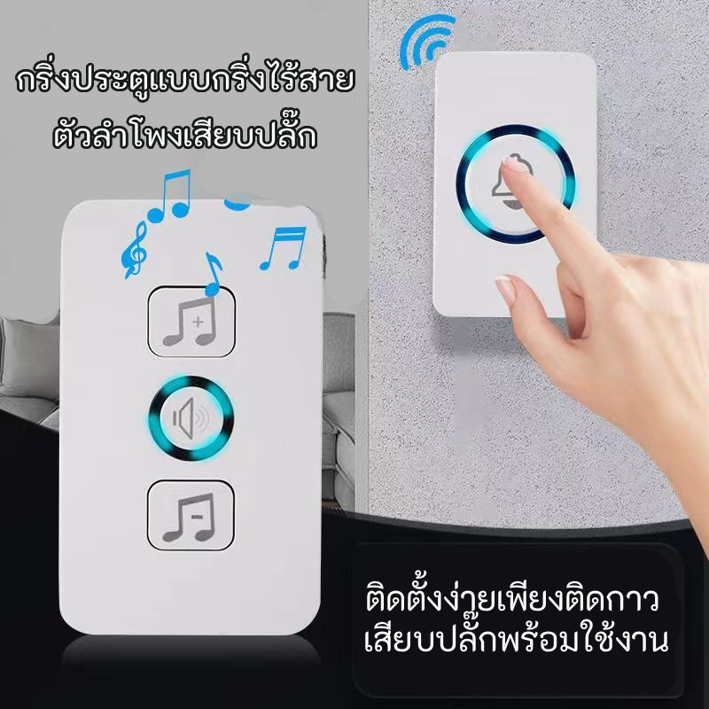 ( มีของพร้อมส่ง ) กริ่งประตูไร้สาย ออดประตูไร้สาย Wireless doorbell (G23)