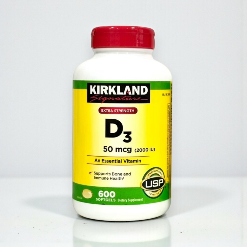 Kirkland Signaure vitamin D3 50mcg (2000iu) 600 ซอฟเจล
