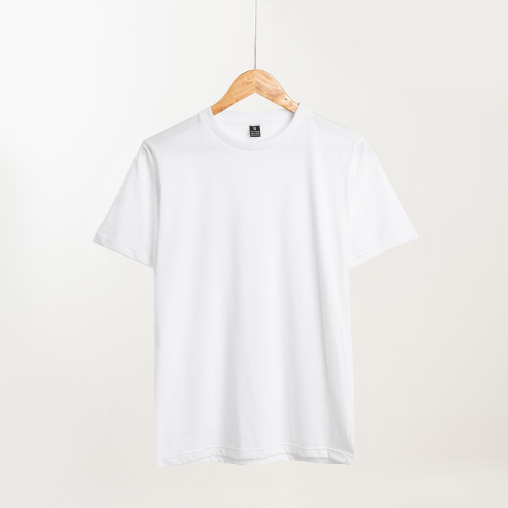 เสื้อยืดผู้ใหญ่ สีดำ สีขาว Unisex ผ้าCotton Comb100% ผ้าพรีเมี่ยม นุ่ม สวมใส่สบาย ระบายอากาศดี ราคา ถูกที่สุด ดีลบีเคเค แกลเลอรีภาพที่ 4