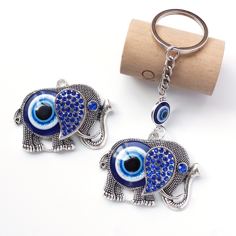 พวงกุญแจ ดวงตาปีศาจ Evil eye นัยน์ตาปีศาจ เครื่องรางนำโชค ขับไล่สิ่งชั่วร้าย เสริมฮวงจุ้ย ห้อยโทรศัพท์ จี้ห้อยมือถือ ราคา ถูกที่สุด ดีลบีเคเค แกลเลอรีภาพที่ 4