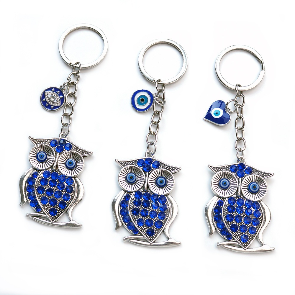 พวงกุญแจ ดวงตาปีศาจ Evil eye นัยน์ตาปีศาจ เครื่องรางนำโชค ขับไล่สิ่งชั่วร้าย เสริมฮวงจุ้ย ห้อยโทรศัพท์ จี้ห้อยมือถือ ราคา ถูกที่สุด ดีลบีเคเค แกลเลอรีภาพที่ 9