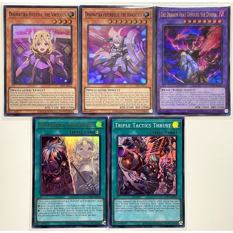 Yugioh[AE] CH01 แยกใบ UR,SR The Chronicles Deck The Fallen & The Virtuous