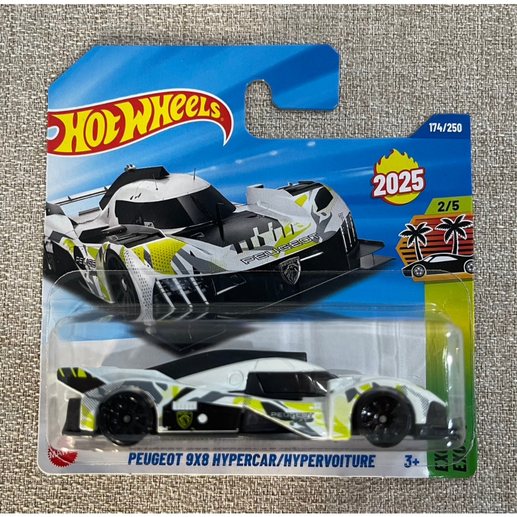 รถเหล็ก Hot Wheels Peugeot 9x8 Hypercar/Hypervoiture แพ๊คสั้น