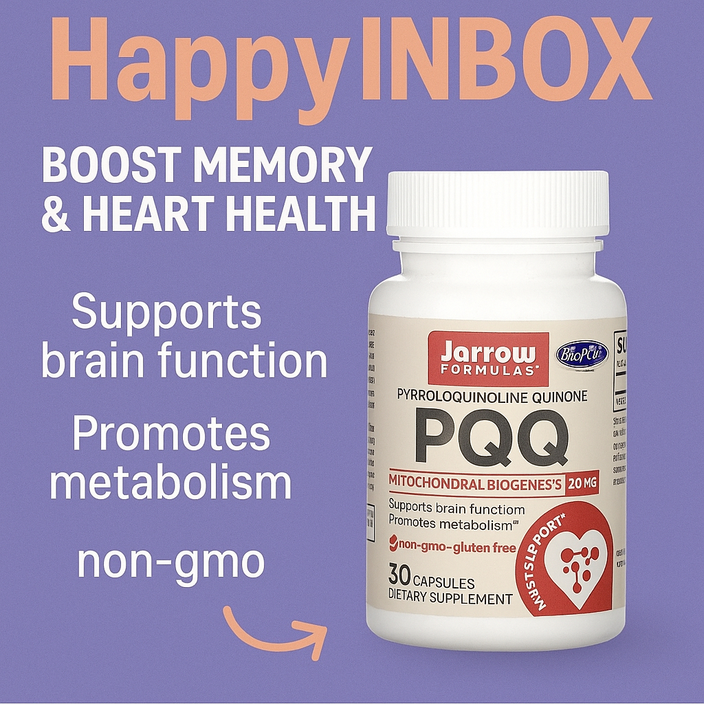 🧠 Jarrow Formulas PQQ 20 mg เสริมพลังสมอง หัวใจ และพลังงานระดับเซลล์