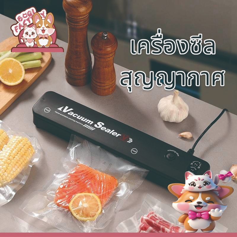 Boqi Factory  เครื่องซีลสุญญากาศ สำหรับปิดปากถุง  พร้อมถุงแวคคั่ม10 ถุง มีราคาส่ง 15580