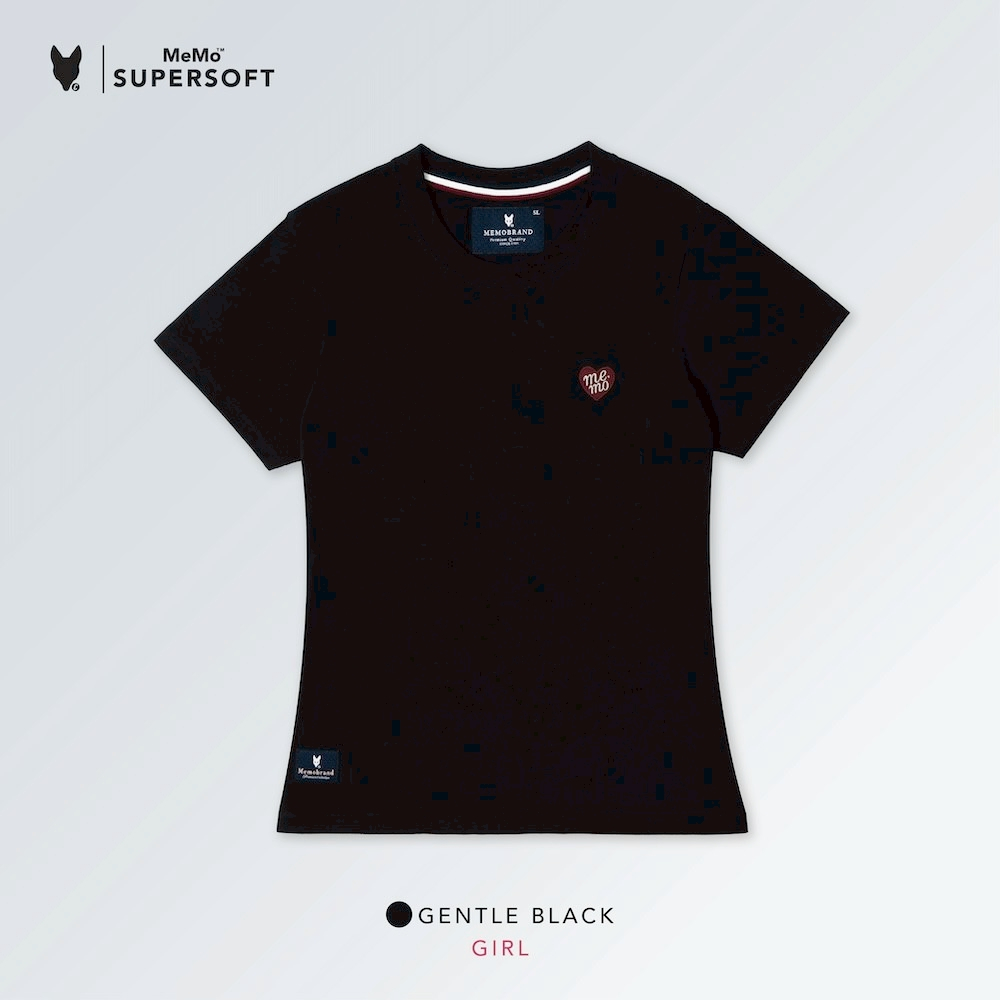 AEIOU เสื้อยืดผู้หญิง Memo Supersoft ปักเล็ก รุ่น Memo Love ( ไซส์ SL รอบอก 35-36 นิ้ว)