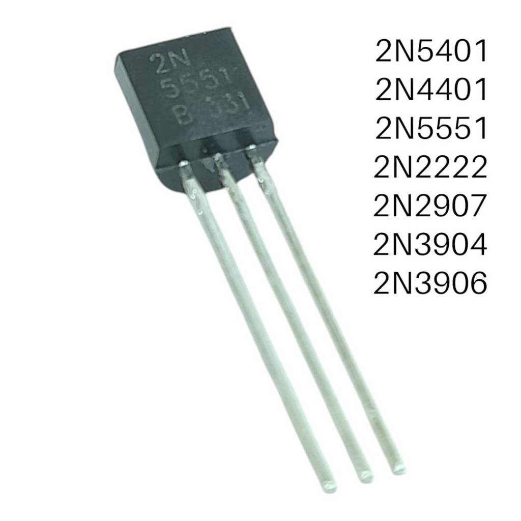 10 ชิ้น ทรานซิสเตอร์2N5401 2N5551 2N2222A 2N3904 2N3906 2N2907 2N4401