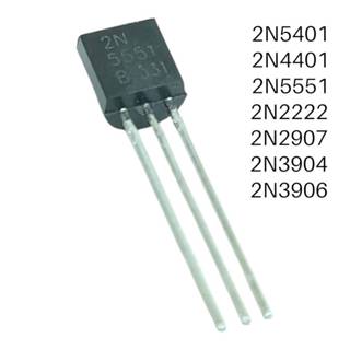 10 ชิ้น ทรานซิสเตอร์2N5401 2N5551 2N2222A 2N3904 2N3906 2N29…