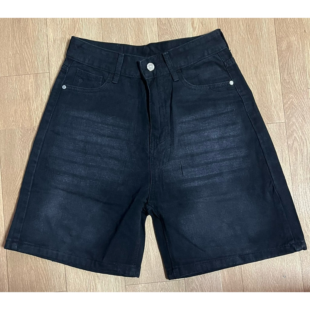 กางเกงยีนส์ สีดำ NAMCHA GIRLS เอว26“