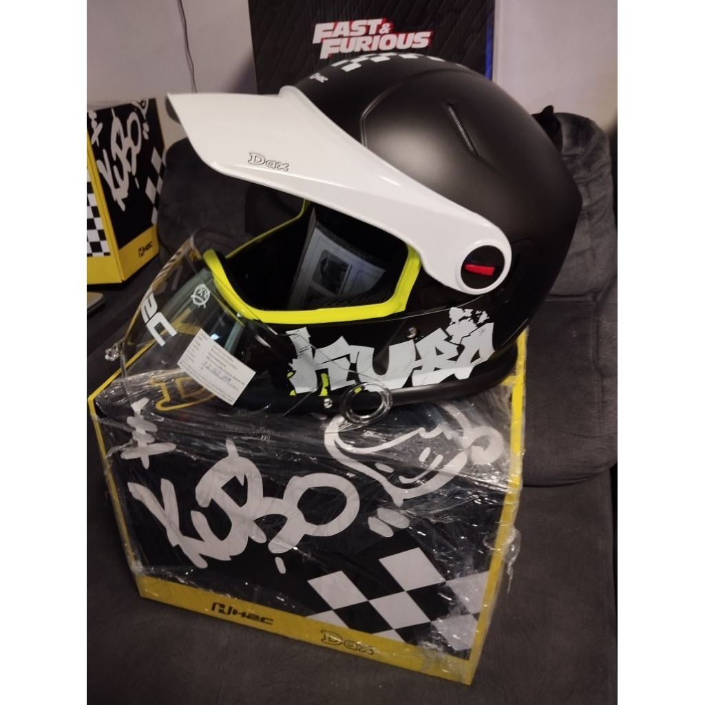 หมวกกันน็อค H2C x KUBO SPACE แบบเต็มใบ sizes XL62cm.