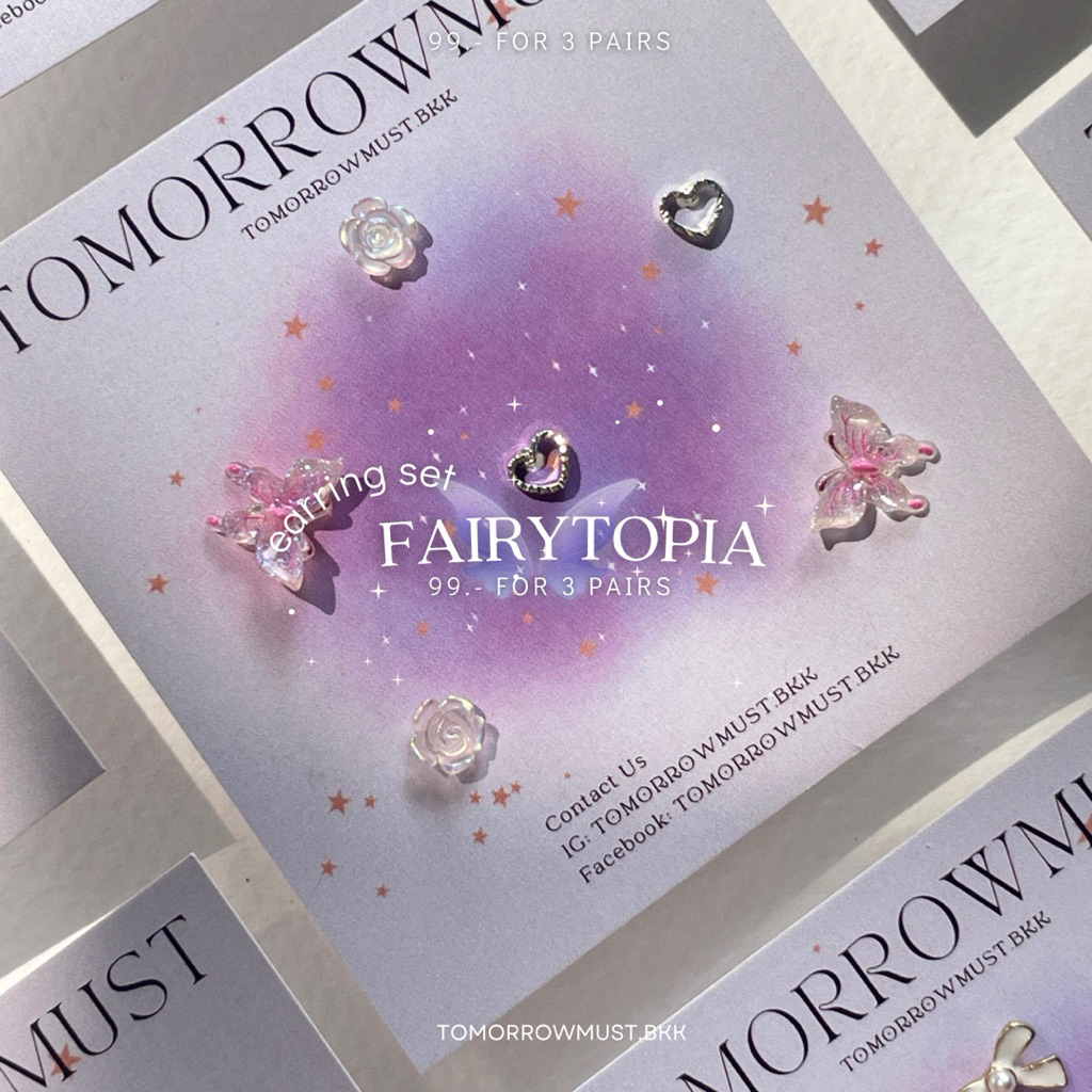 🎀🦢🧚‍♀️ Fairytopia earring set 🧚‍♀️🦢🎀