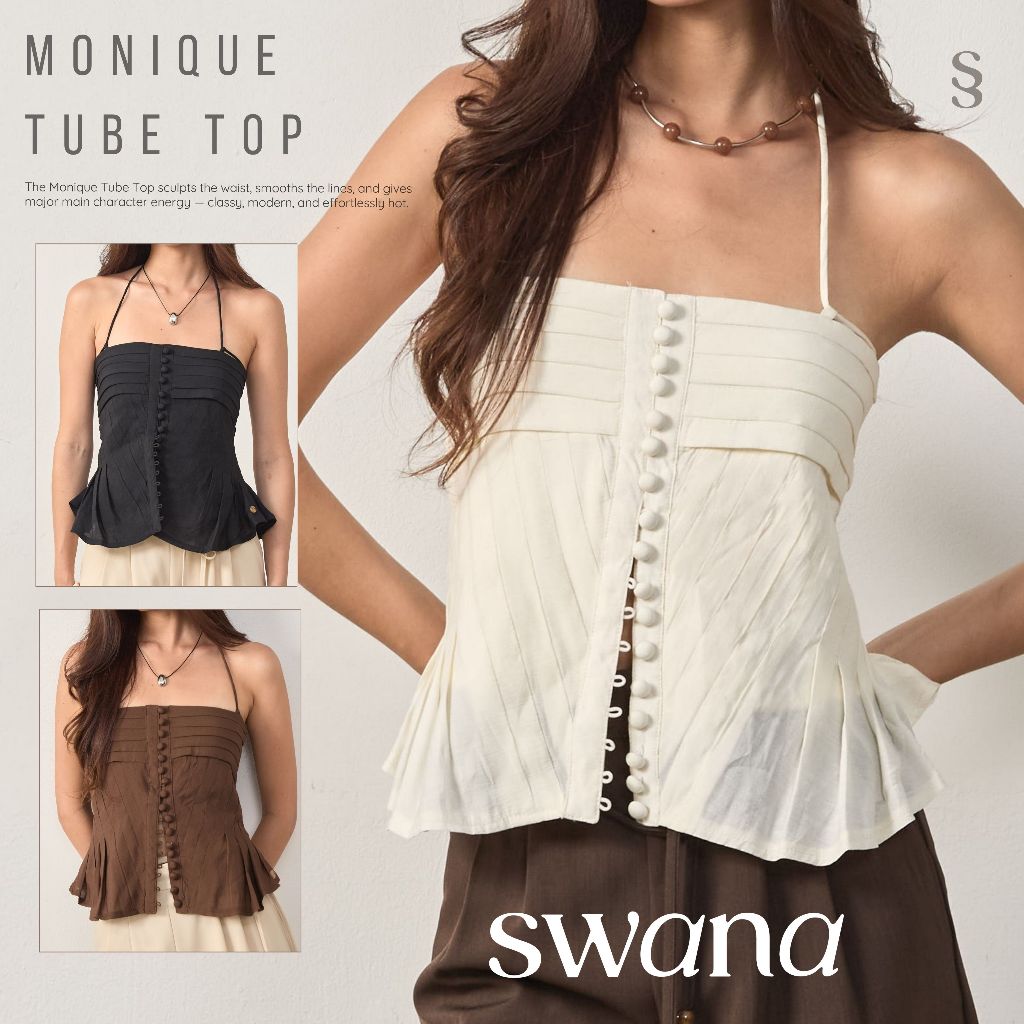 swana.ss - Monique tube top โมนีค (XS-2XL) แค่เสื้อ  เสื้อสายเดี่ยวเกาะอก