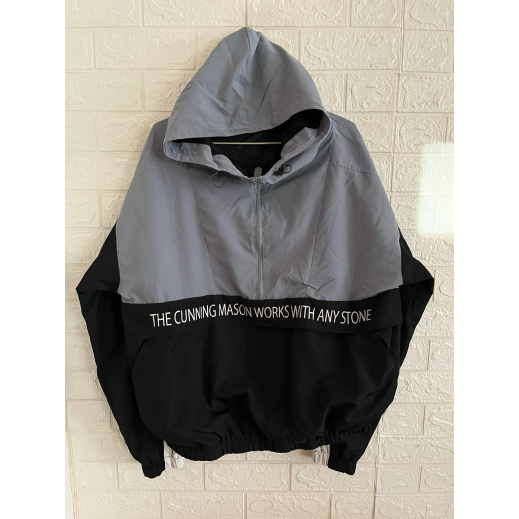 เสื้อคลุมผ้าโพลีมีซับตาข่ายซิปครึ่ง ragout 3สี ไซร้L รอบอก46“