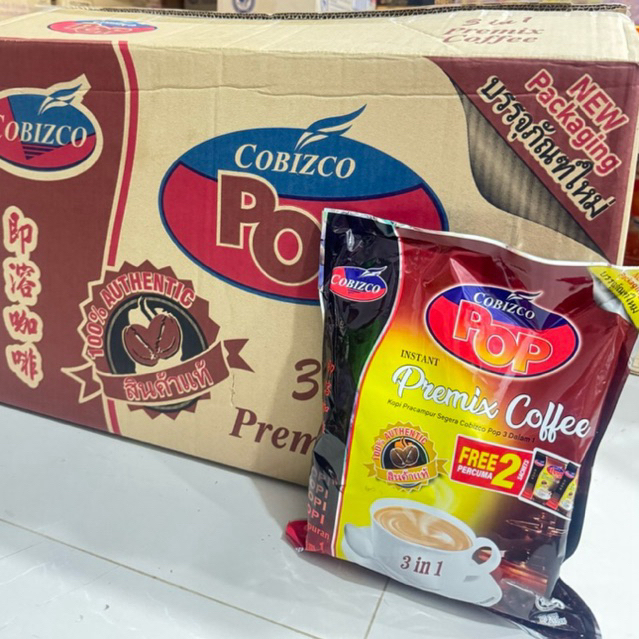 (ยกลัง 30แพ็ค/1คำสั่งซื้อ/1ลัง) กาแฟป๊อบ 3in1 กาแฟสำเร็จรูป Pop coffee mix