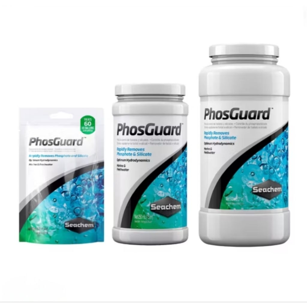Seachem PhosGuard เม็ดควบคุมฟอสเฟสและซิลิเกตแบบรวดเร็ว ใช้ได้ทั้งตู้น้ำจืดและตู้น้ำทะเล
