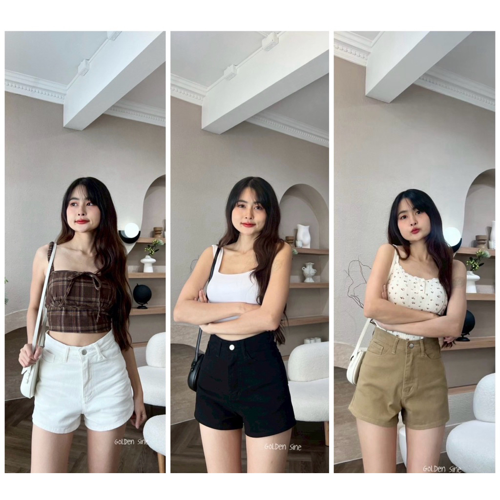 Lovely short กางเกงขาสั้นผ้ายีนส์ยืดรุ่นลิฟลี่