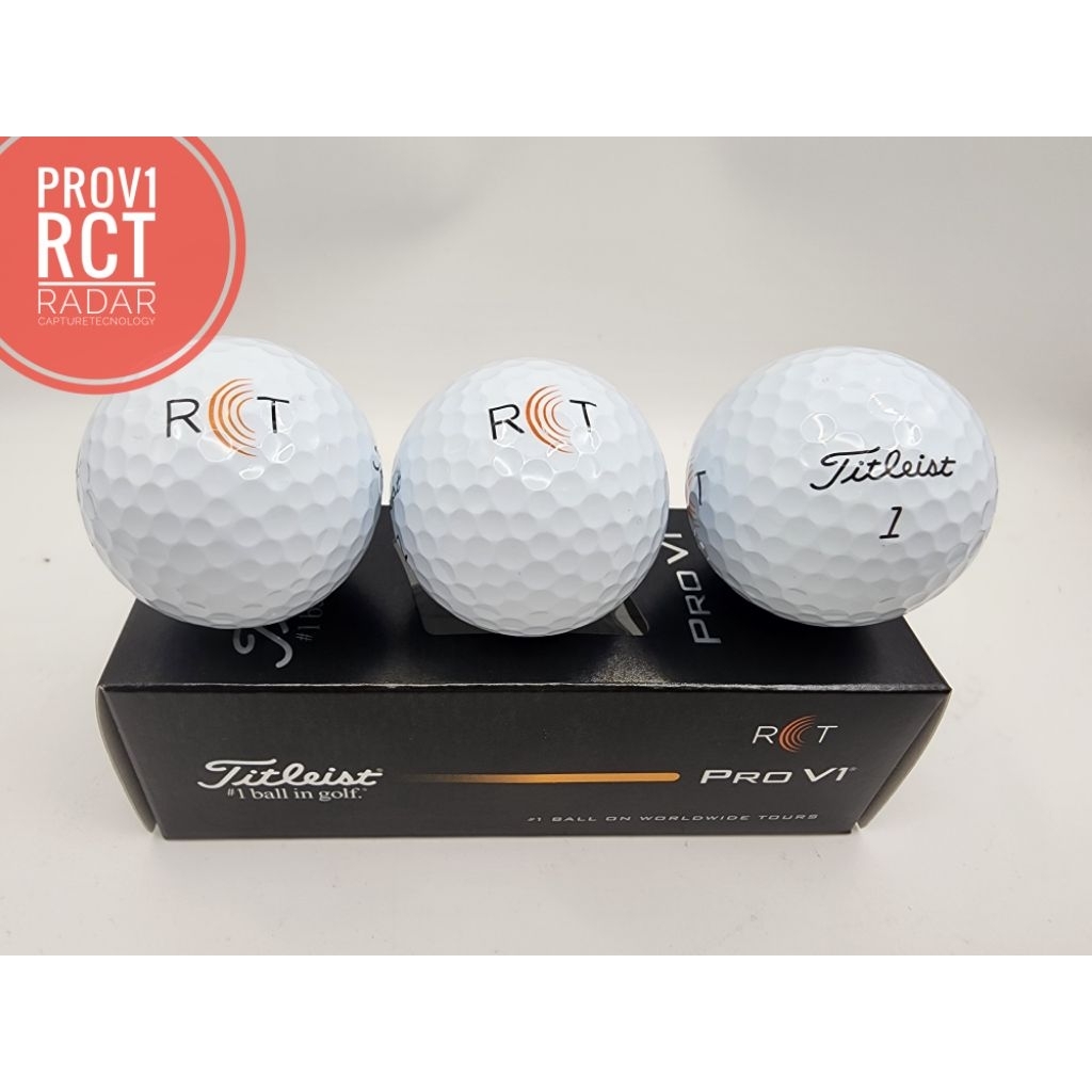 2025 ลูกกอล์ฟ titleist  PROV1 RCT ( radar capture technology) 1 กล่อง 12 ลูก