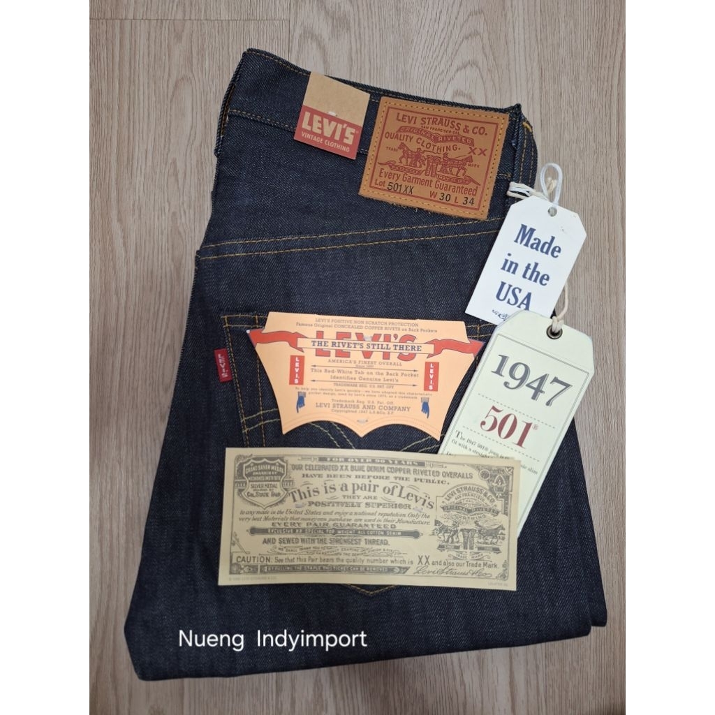 501 bigE LVC1947size30x34Made in usa