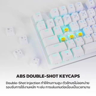 FANTECH คีย์บอร์ดเกมมิ่ง Keyboard Mechanical RGB ปรับได้รองรับ Hot-Swap พร้อมที่รองข้อมือ รุ่น MK894