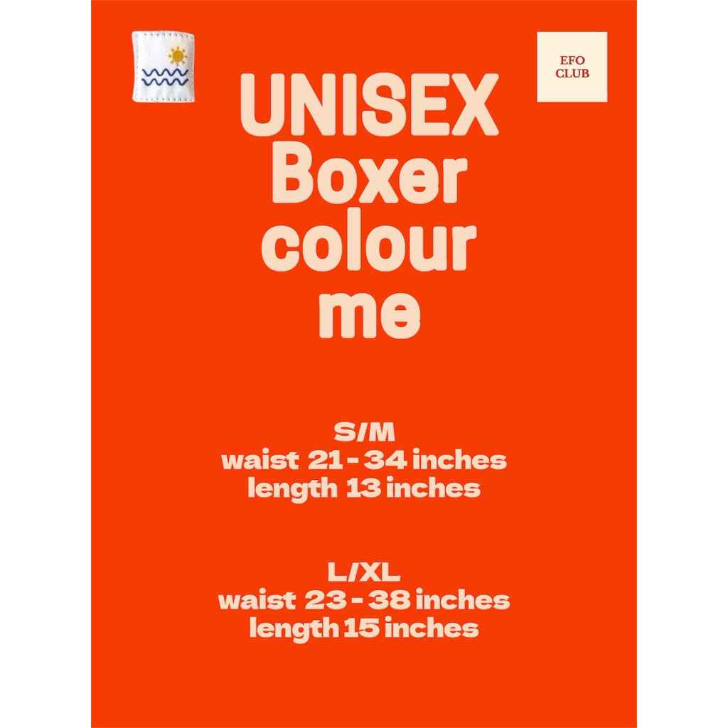 กางเกงขาสั้น บ็อกเซอร์ ผ้านุ่มนิ่ม ใส่ในบ้าน ใส่นอนสบายมากก unisex boxer colour me - efo.club