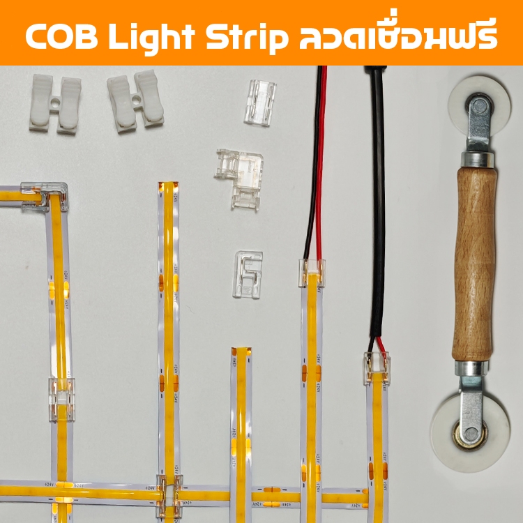 10pcs1ถุง 8 มม.2pin  ไม่ต้องเชื่อม ขั้วต่อแถบไฟ LED การเชื่อมเหมาะสําหรับสายไฟแถบไฟ SMD/COB กว้าง 8 มม