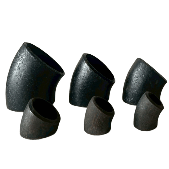 ข้องอเหล็กเชื่อม 45องศา ขนาด 1/2'' - 2นิ้ว ข้องอเชื่อมดำ เหล็กดำเชื่อม มีตะเข็บ SCH40 ELBOWS 45° ERW CARBON STEEL - รูปที่ 4