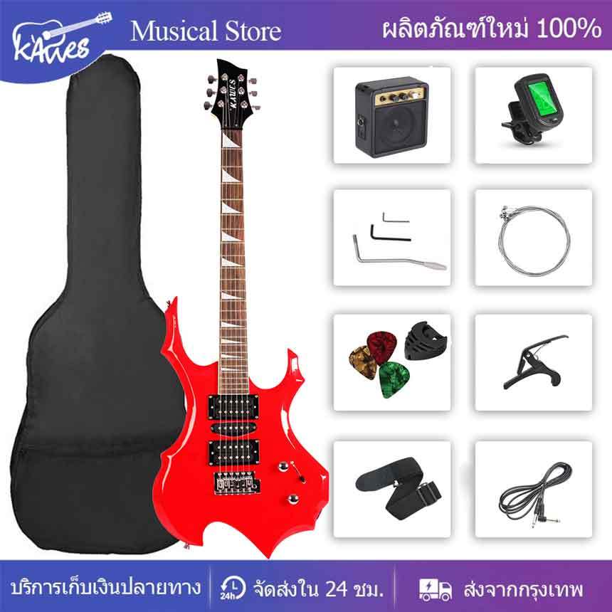 กีต้าร์ไฟฟ้า Electric Guitar 39 นิ้วกีตาร์ไฟฟ้า ST พร้อมเครื่องขยายเสียง Signature กีตาร์ไฟฟ้า รุ่น ST-Special