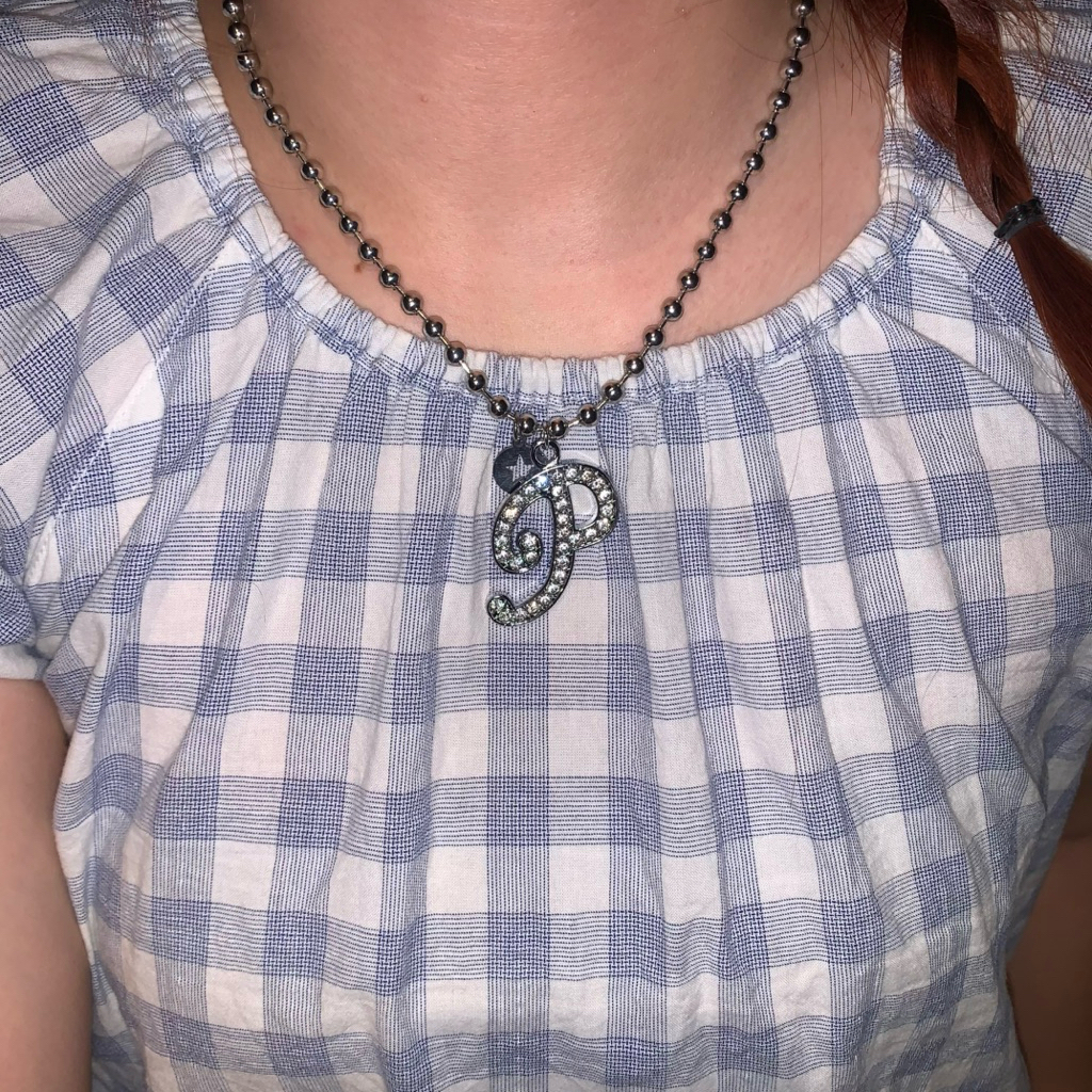 [ พร้อมส่ง ] big big alphabet necklace 🔡⭐️