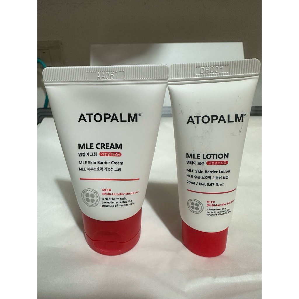 ❤️ขนาดทดลองค่ะ☁️Atopalm MLE skin baarrier Cream30ml /Atopalm mle lotion 20ml.