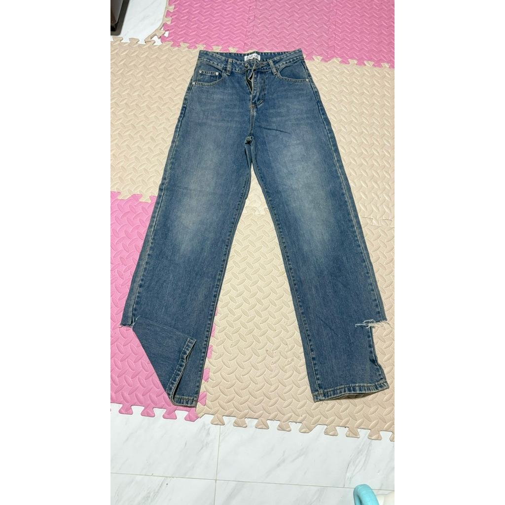 กางเกงยีนส์ ป้าย #SARAN ไซส์M