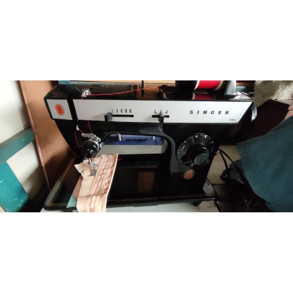 จักรเย็บผ้า ซิกแซก singer 248 มือสอง สภาพนางฟ้า พร้อมแป้นลาย และอื่นๆ