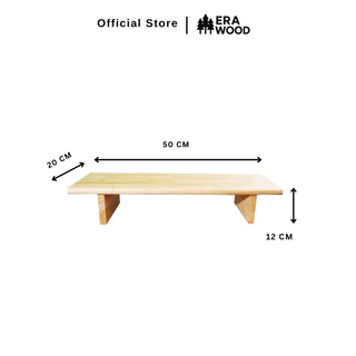 *ตัดความสูงฟรี* Era Wood ชั้นวางจอคอม แท่นวางอเนกประสงค์ ตัวงานเคลือบด้านทำจากไม้ยางพาราประสาน มีหลายขนาดให้เลือก