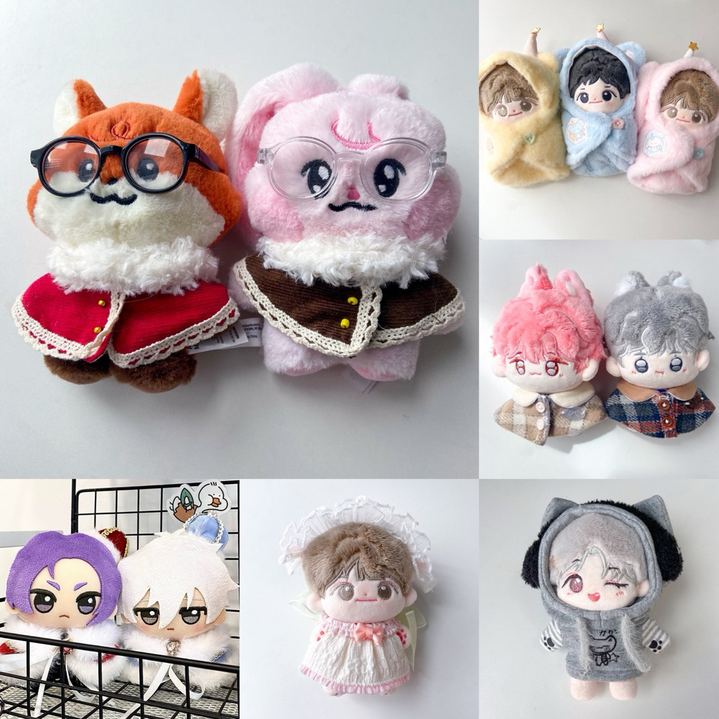 ♡ พร้อมส่ง | bunny & doll cloth ชุด เสื้อผ้า หมวก น้องกระต่าย ชุดตุ๊กตา 10 cm
