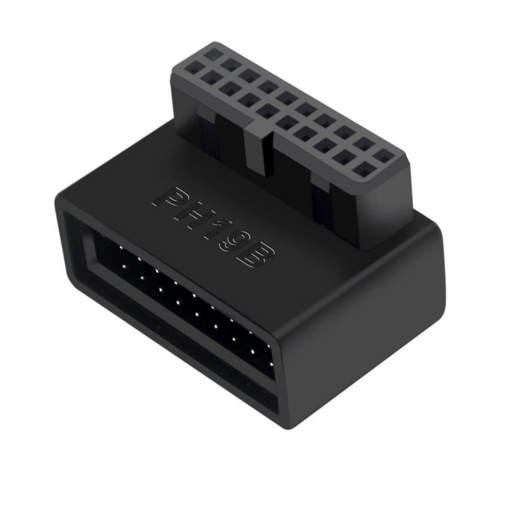 อะแดปเตอร์ USB 3.0 ข้องอ 90 องศา 19/20 Pin แปลงเมนบอร์ดคอมพิวเตอร์  เมนบอร์ดแนวตั้ง Pin Holder 90 องศา ราคา ถูกที่สุด ดีลบีเคเค แกลเลอรีภาพที่ 7