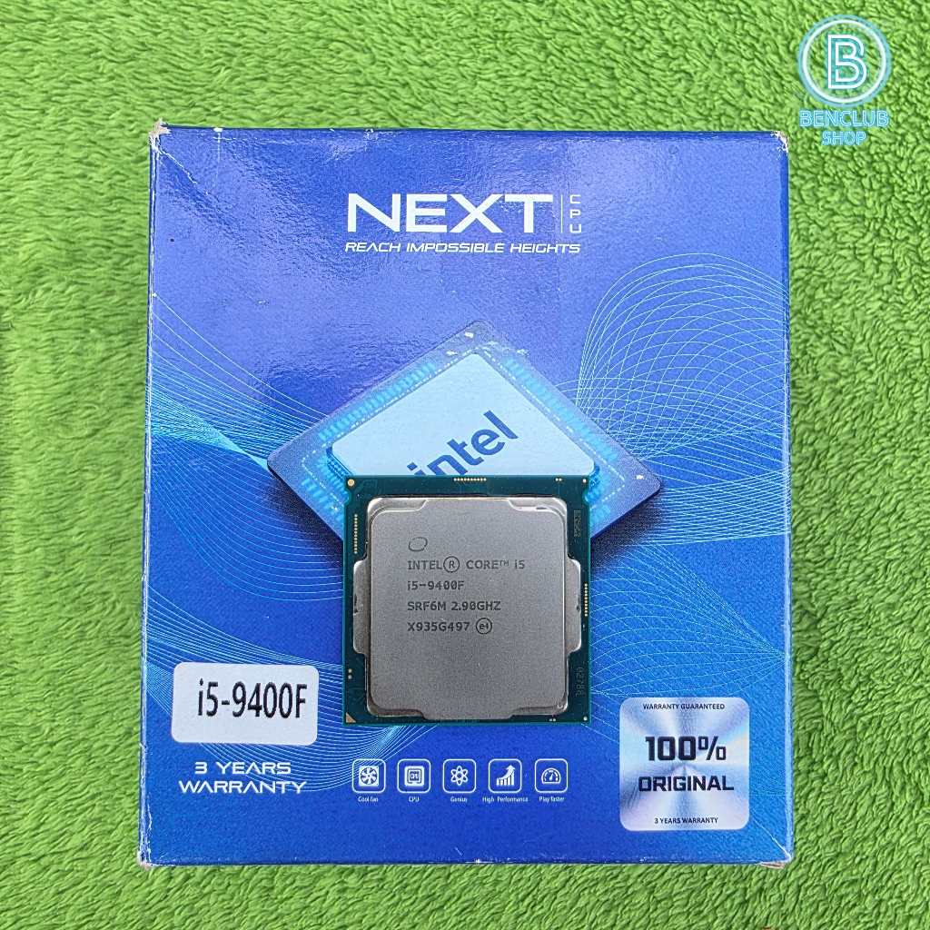 🎉CPU: i5 9400f turbo 4.10 GHz รองรับบอร์ด 1151V2(เจน8-9)🙏ซีพียูคอมมือสอง