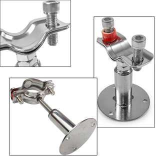 แคล้มป์รัดท่อ สแตนเลส stainless steel bracket clamp ปรับได้ 30-50 มม. อุปกรณ์คลิปหนีบท่อน้ํา สเตนเลส 304 เข็มขัดรัดท่อ
