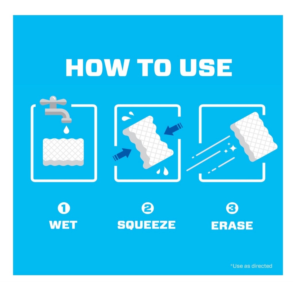 Mr. Clean Magic Eraser, Extra Durable, Multi Purpose Cleaning Pad, Shoe, Bathroom, Shower, Kitchen, Car Window, 10 count ราคา ถูกที่สุด ดีลบีเคเค แกลเลอรีภาพที่ 5