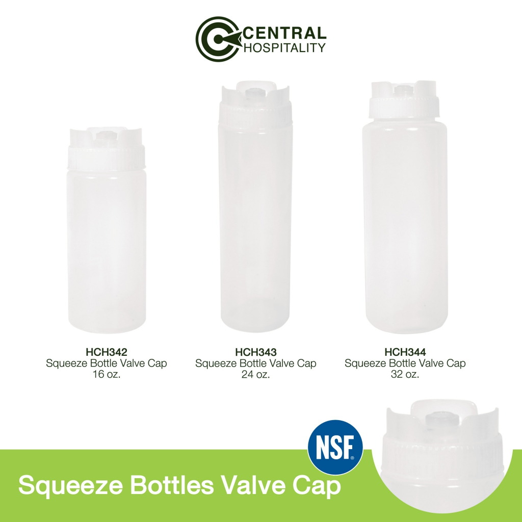 ขวดบีบ ขวบบีบซอส ขวดบีบใส่ของเหลว ขวดบีบพลาสติก Squeeze Bottles Valve Cap CENTRO - HCH342/343/344
